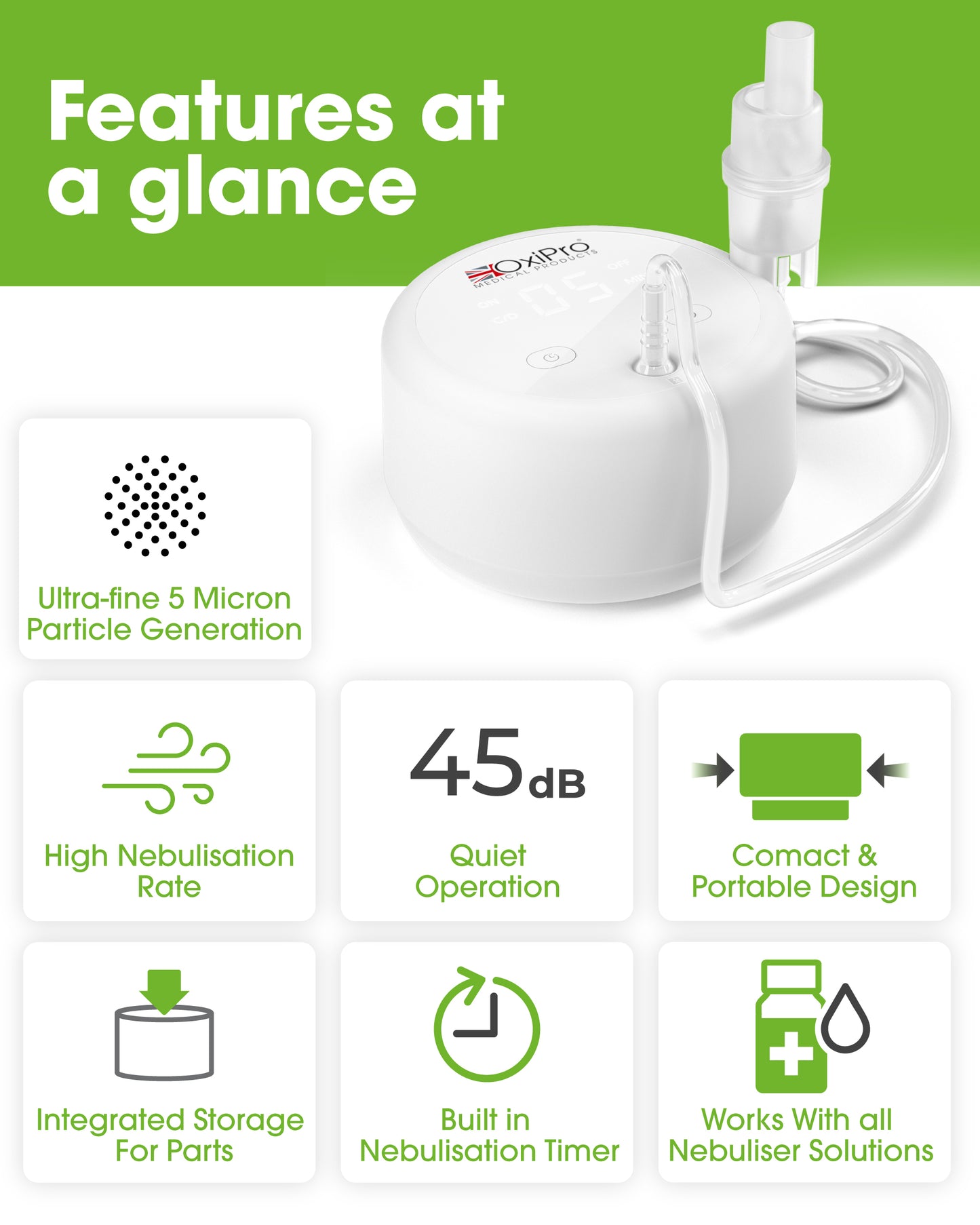 OxiPro NB20 Compressor Nebuliser