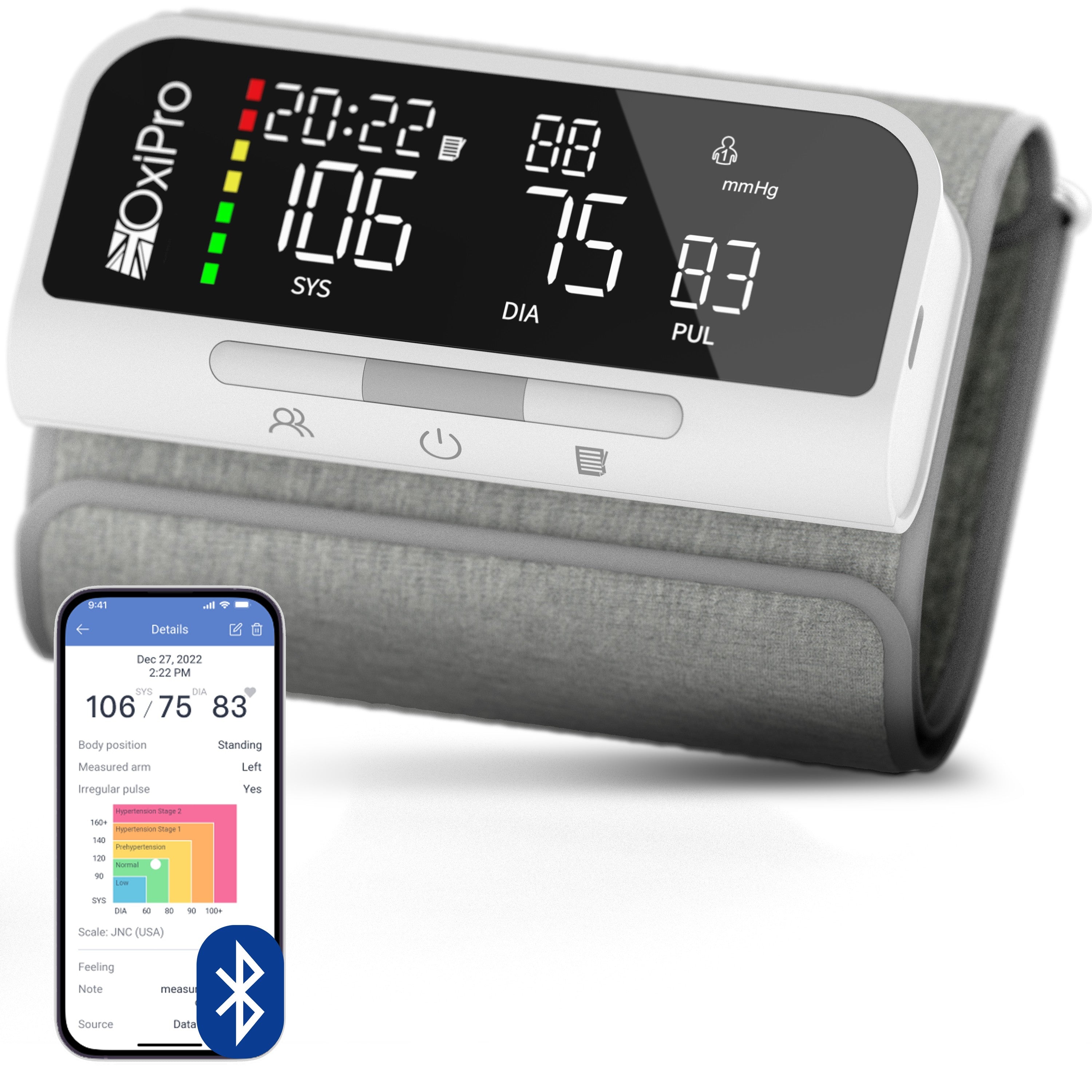 OxiPro BP2 Smart Blood Pressure Monitor – OxiPro Medical Ltd