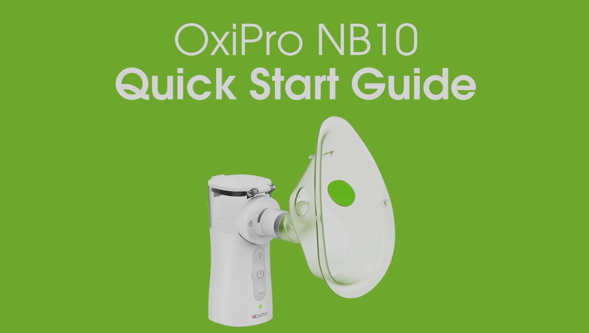 Load video: How to correctly use the OxiPro NB10 Nebuliser