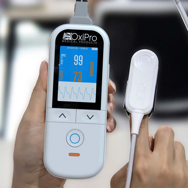 OxiPro OXH1 Handheld Pulse Oximeter with Respiration Rate