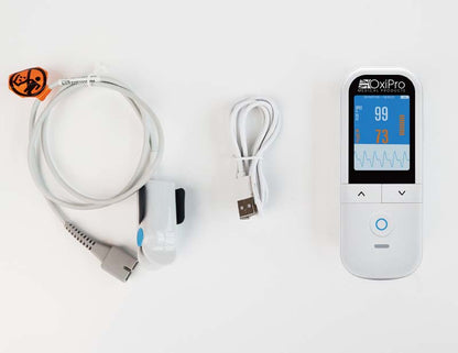 OxiPro OXH1 Handheld Pulse Oximeter with Respiration Rate