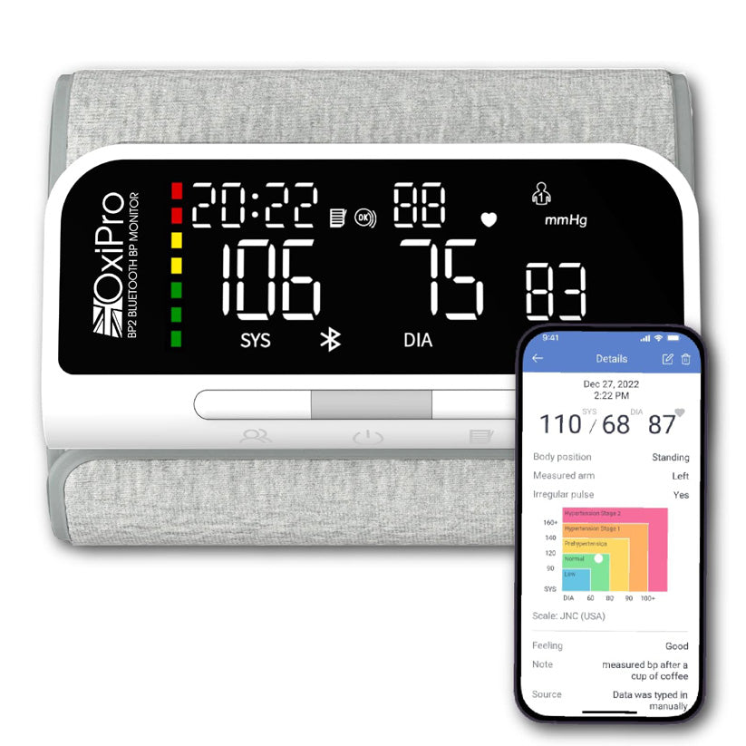 OxiPro BP2 Smart Blood Pressure Monitor – OxiPro Medical Ltd